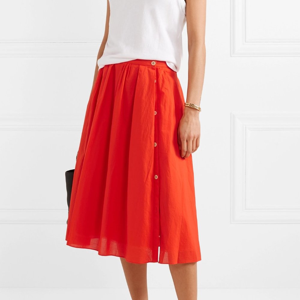 Alex Mill Cotton Midi Skirt